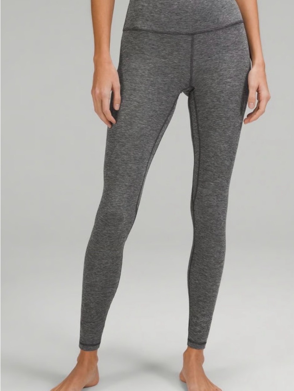 High-Waist Heather Gray Women's Leggings